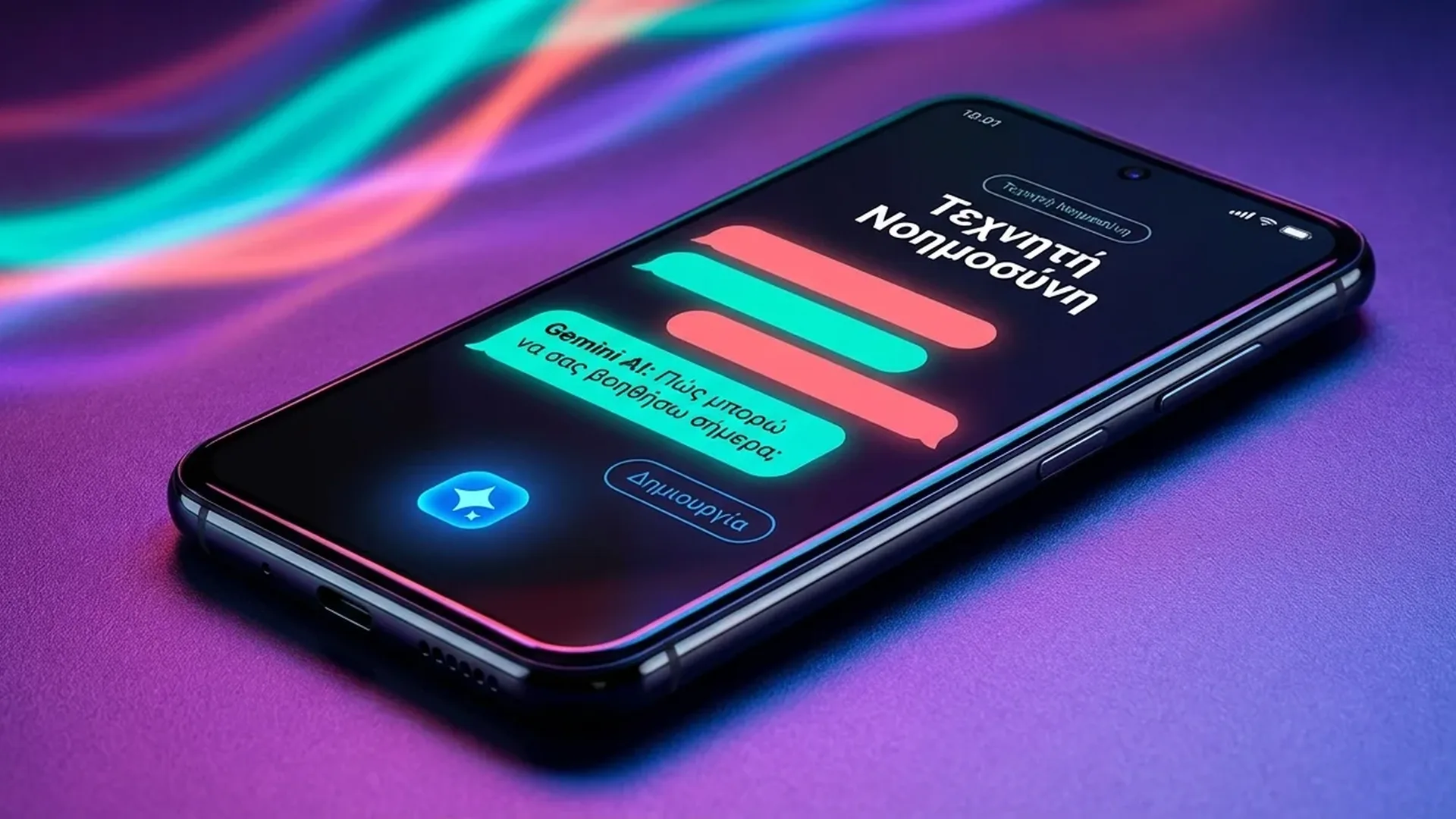 Διεπαφή Gemini AI στο Android με φωνητική συνομιλία και έλεγχο εφαρμογών
