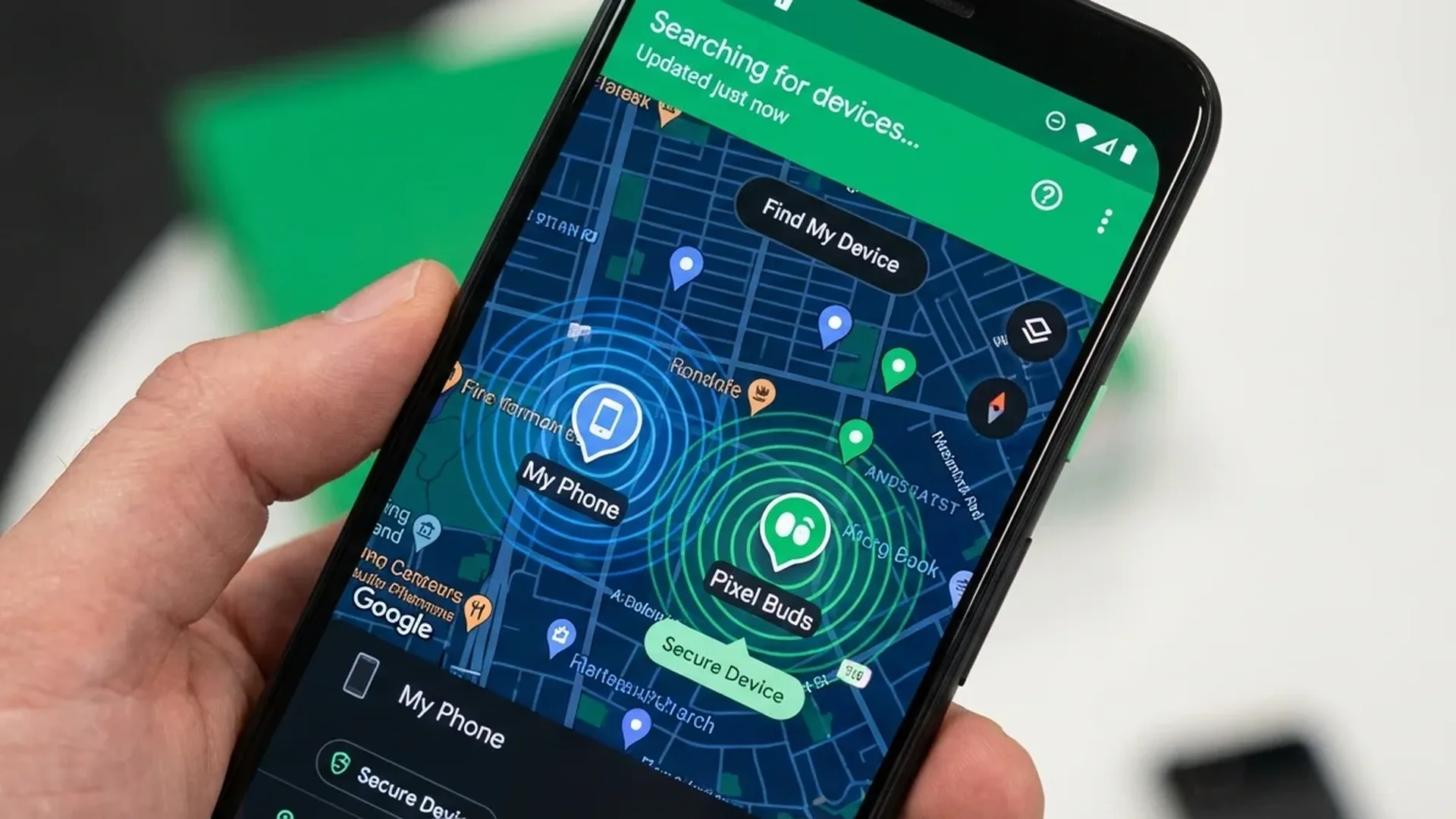 Διεπαφή Google Find My Device 2026 με χάρτη εντοπισμού και νέες επιλογές ασφάλειας