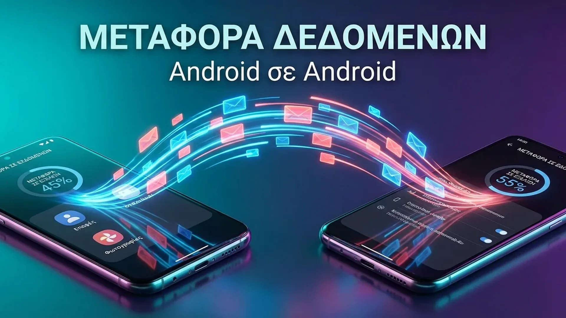 Μεταφορά δεδομένων μεταξύ δύο Android συσκευών με διάφορες μεθόδους backup