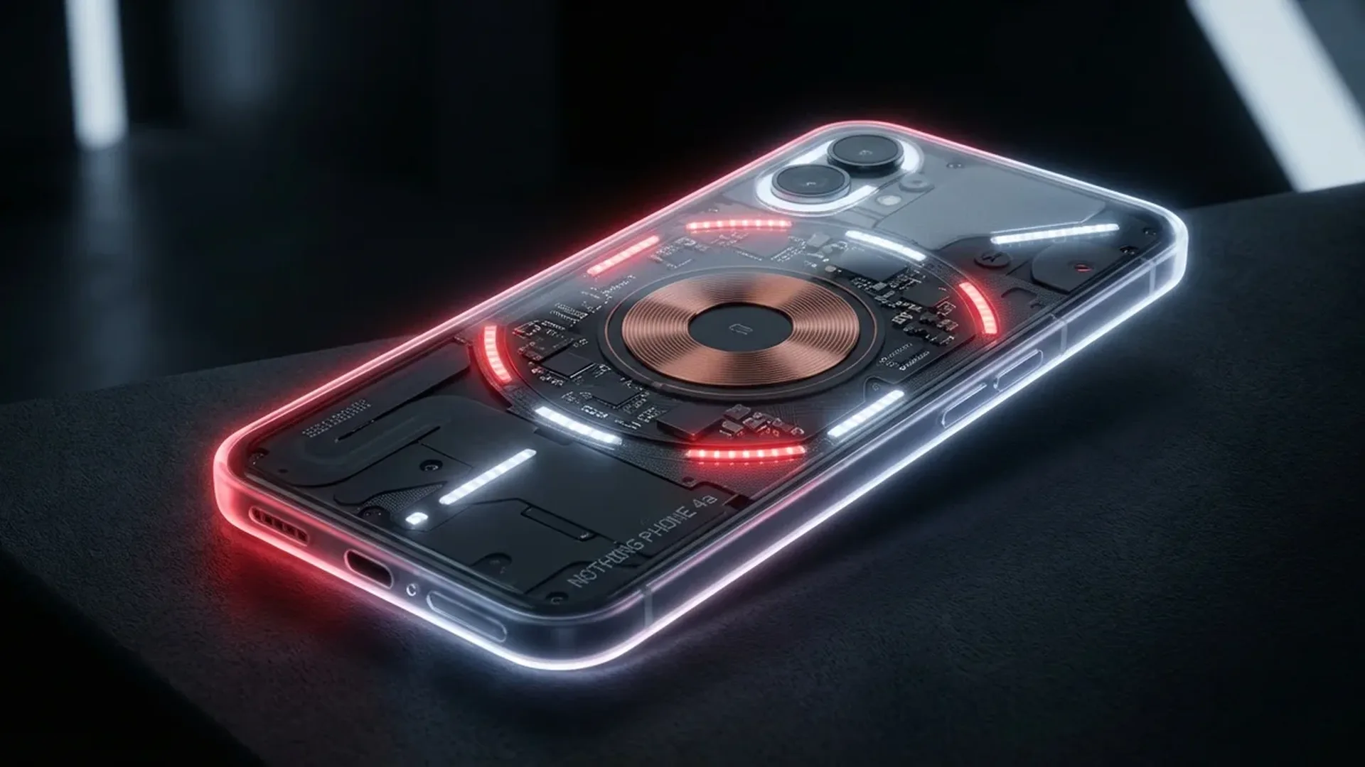 Nothing Phone 4a με φωτιζόμενη Glyph Interface στο πίσω μέρος