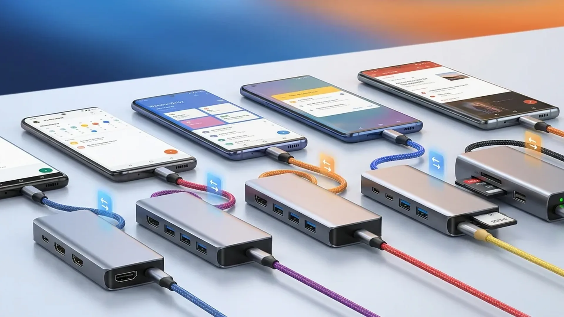 Σύγκριση των 5 καλύτερων USB-C hubs για Android με όλες τις θύρες και συνδέσεις