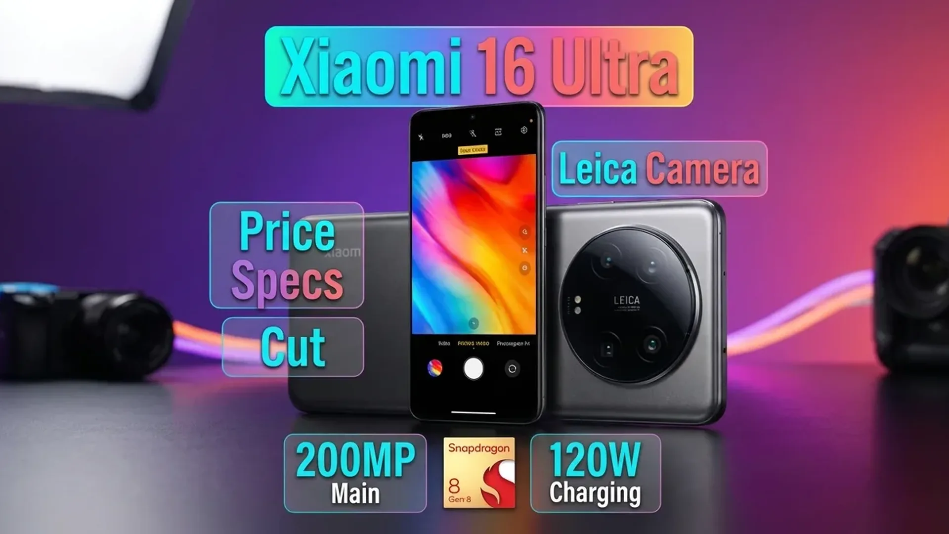 Xiaomi 17 Ultra flagship smartphone showing advanced Leica camera system and premium design features