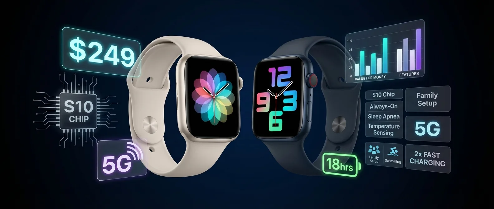 Apple Watch SE 3 με Always-On Display και νέες λειτουργίες υγείας σε διάφορα χρώματα