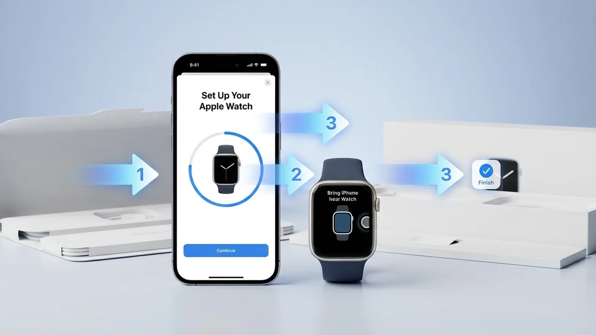 Διαδικασία αρχικής ρύθμισης Apple Watch με iPhone pairing