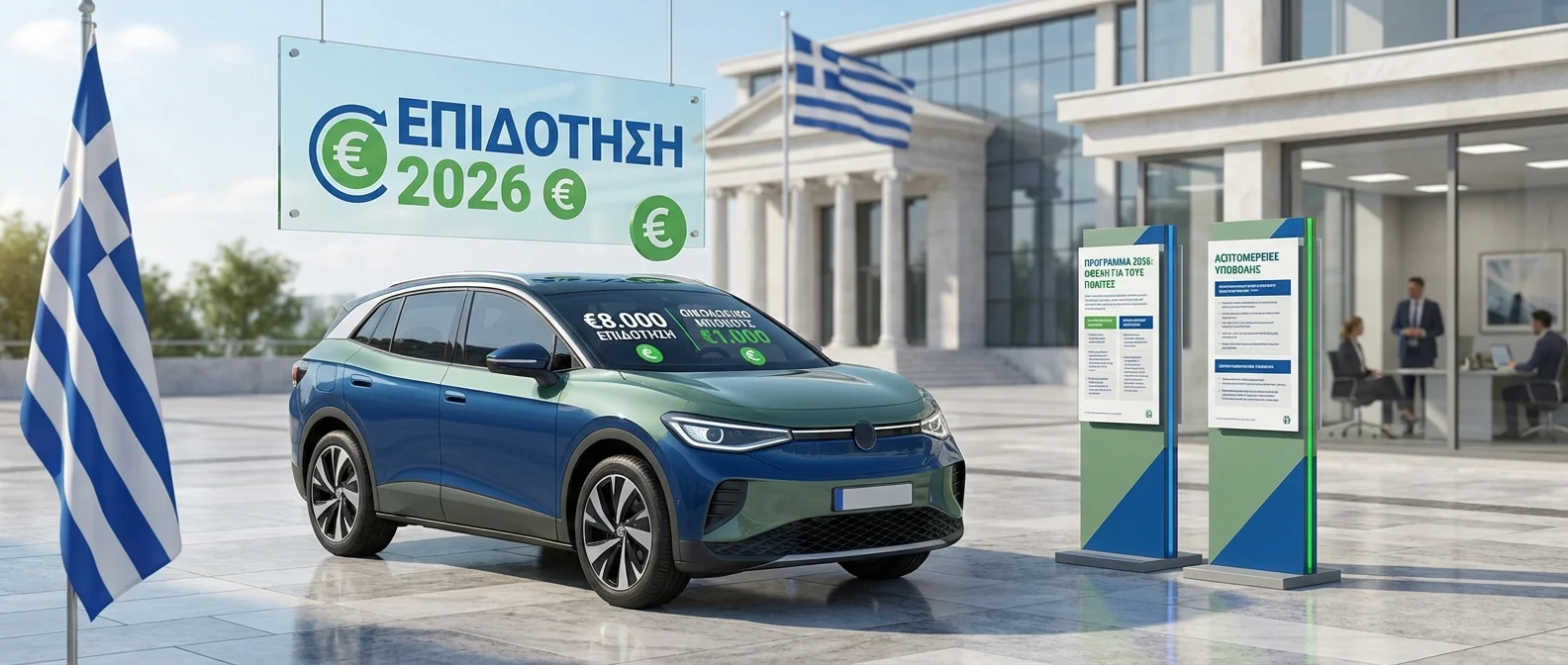 Πρόγραμμα Κινούμαι Ηλεκτρικά - Επιδότηση ηλεκτρικών αυτοκινήτων στην Ελλάδα 2026 με ποσά και προϋποθέσεις