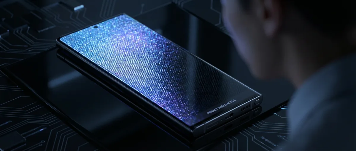 Samsung Galaxy S26 με ενεργοποιημένη την privacy display τεχνολογία