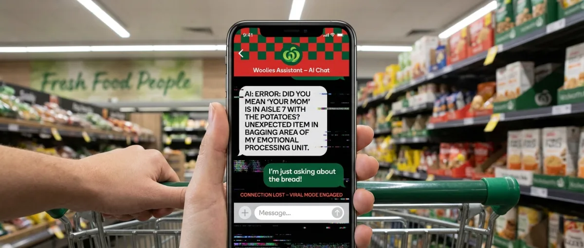 Woolworths AI chatbot interface με λάθος απαντήσεις που έγιναν viral