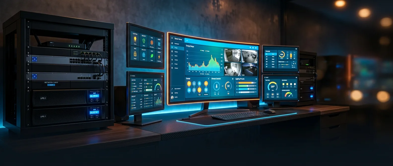 Home Assistant dashboard με monitoring συστήματα για 24/7 uptime και backup λύσεις