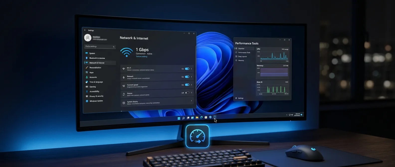 Κρυμμένα εργαλεία Windows 11 25H2 update με AI File Explorer και Speed Test