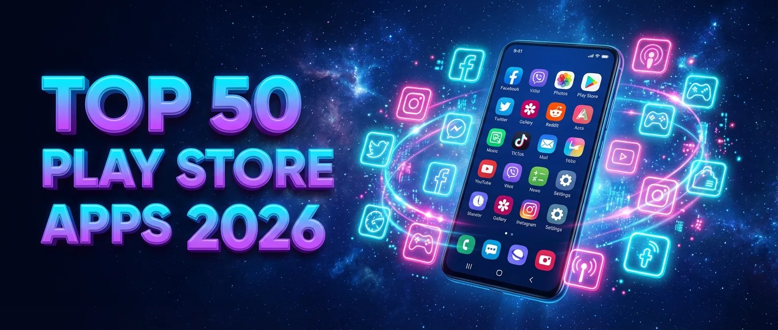 Top 50 essential Android apps for 2026 smartphone users